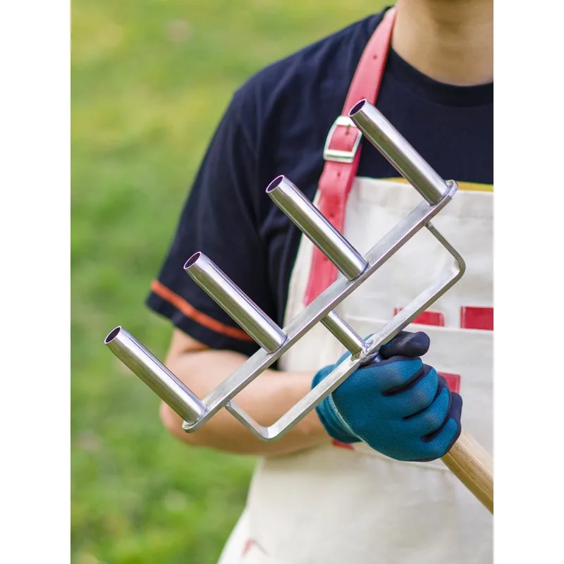 Gardening Tools Uk - Bodemscharifier gazonbodemscharifier hark met ponsfunctie in