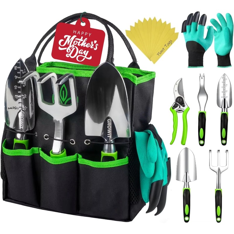 9-delige ergonomische tuingere - Gardening Hand Tools Yard recensie en prijs