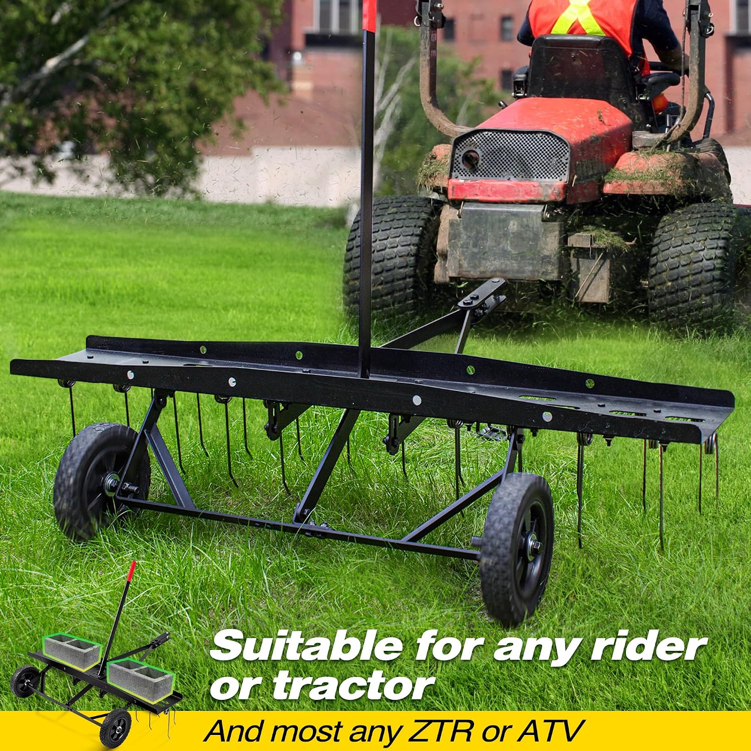 Aanhanger voor gazonontstekker - Gardening Tools And Equipment recensie en prijs